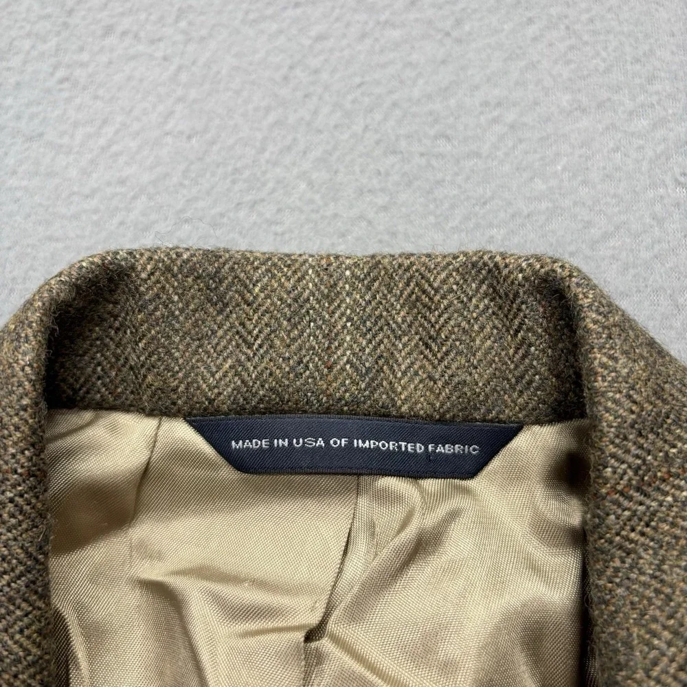 VTG Brooks Brothers Lambswool Tweed Blazer Men's‎ 39R Union Made in USA